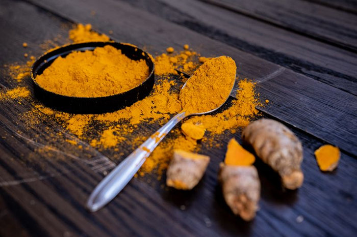 Close-up shot of vibrant orange powder (generic reference)